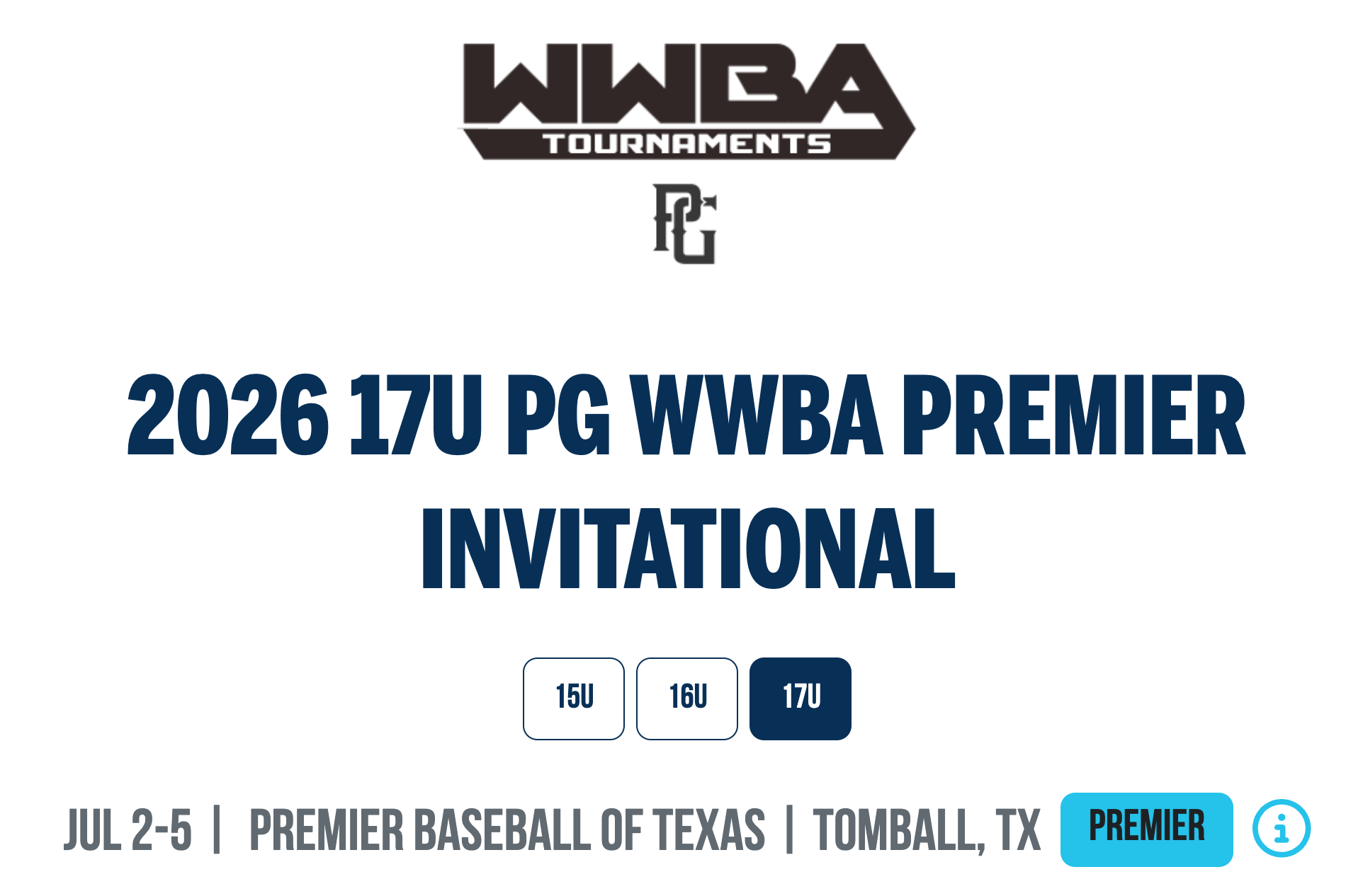 WWBA 17U Premier Invitational